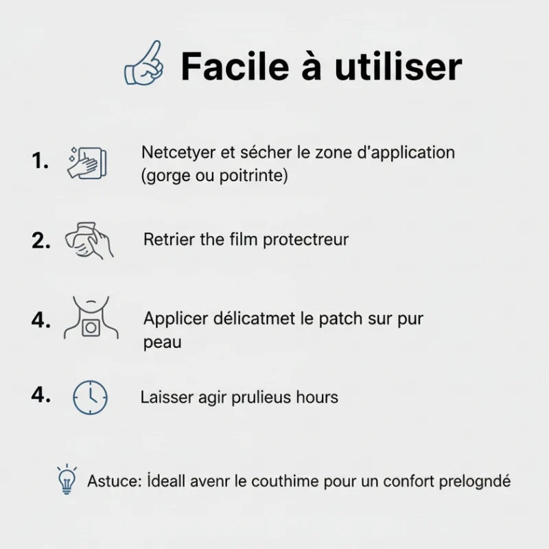 Patch Respiratoire Apaisant – Soulagement Immédiat - Burkina Faso