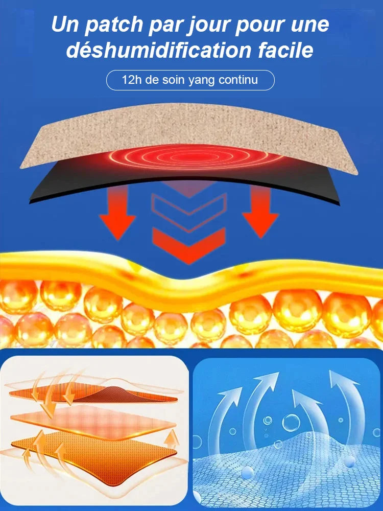 Patch de moxibustion 3 jours pour éliminer l’humidité et la stase - Burkina Faso