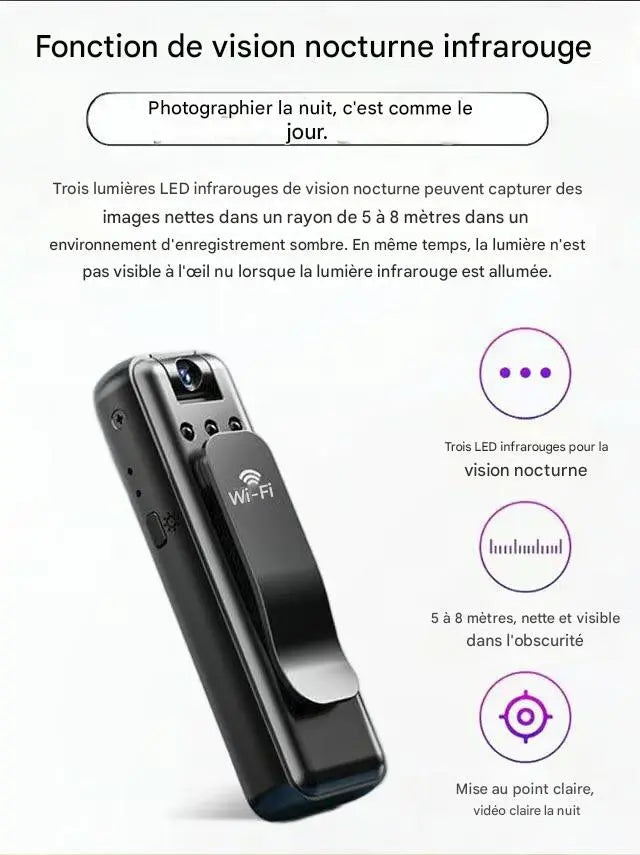 Enregistreur portable à vision nocturne infrarouge - Burkina Faso
