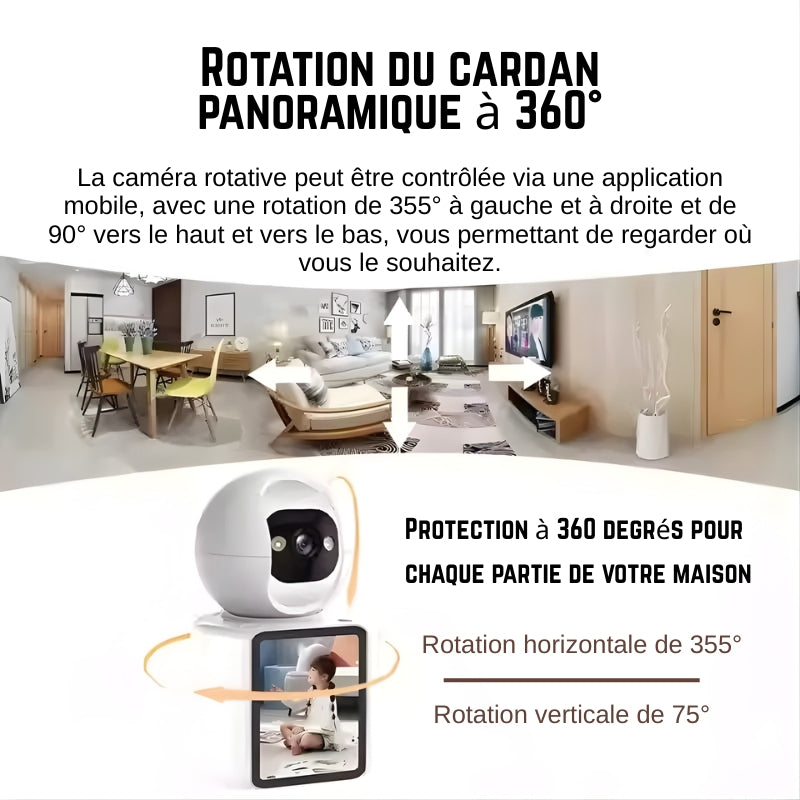 Caméra Intelligente avec Appel Vidéo & Écran Intégré - Cote D'ivoire