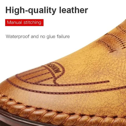Baskets en cuir antidérapantes respirantes pour hommes - Burkina Faso