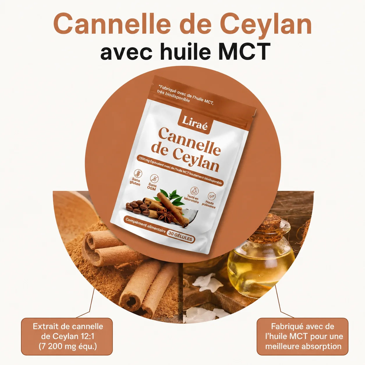 Capsules de Cannelle de Ceylan Haute Puissance - Mali