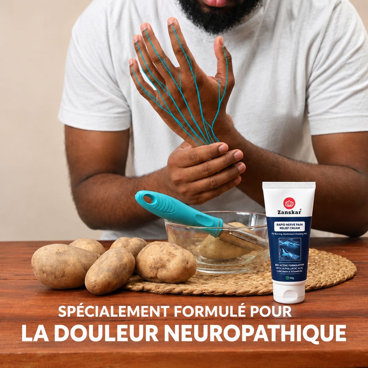 Crème Apaisante Nerfs & Douleurs - Cote d'ivoire