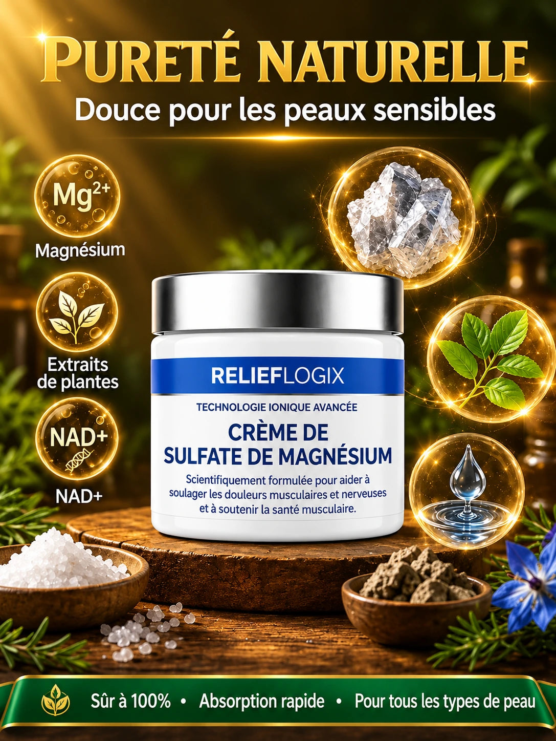 Crème au Magnésium Sciatique - Cote d'ivoire