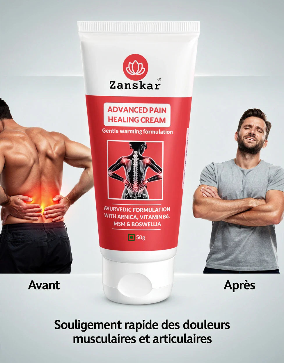 Crème Chauffante Anti-Douleur Instantanée - Burkina Faso