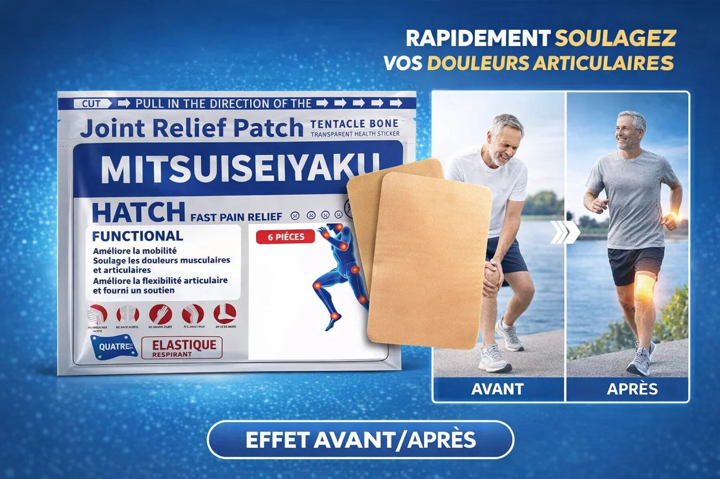 Patch Anti-Douleur Articulaire Rapide - Burkina Faso