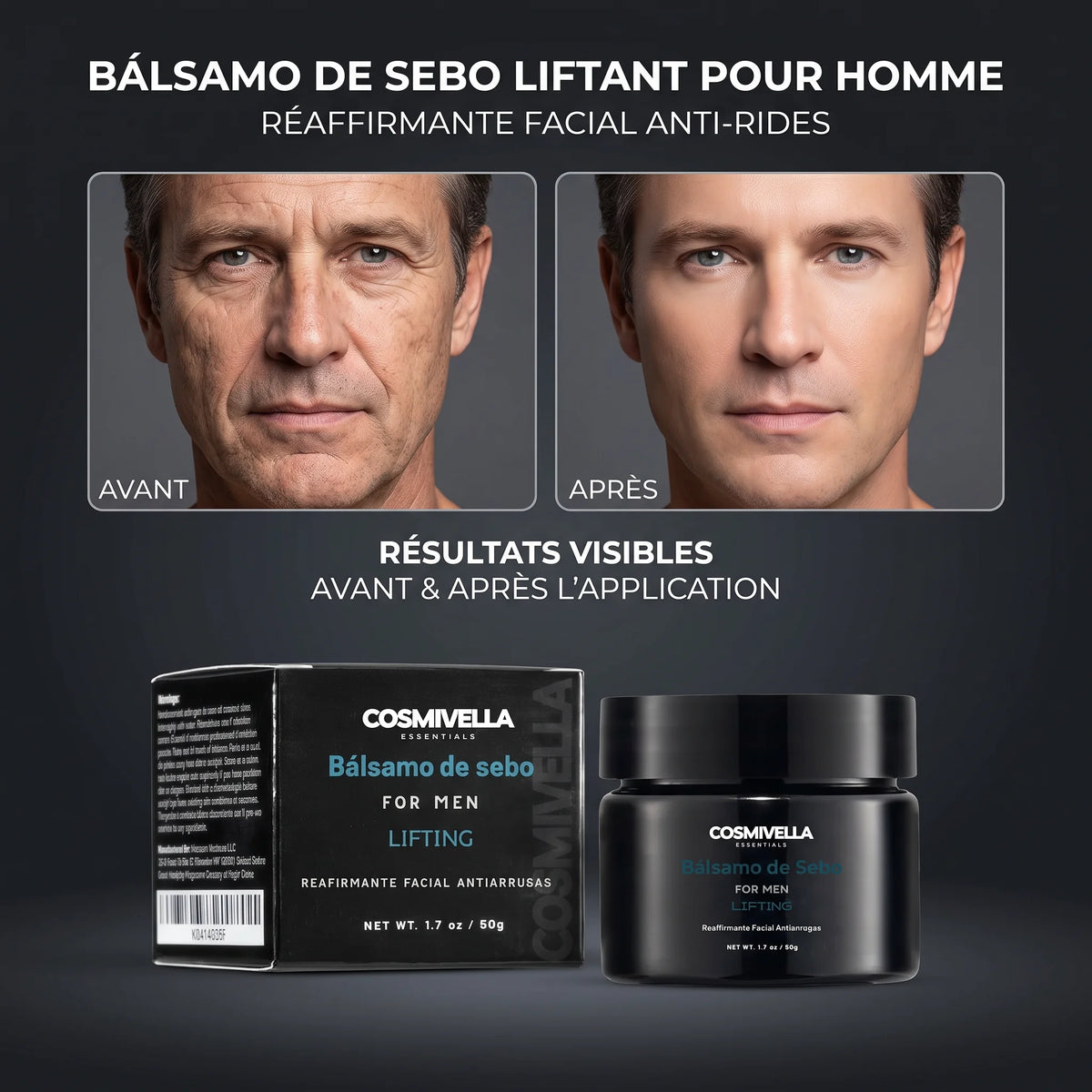 Baume Visage Homme Anti-Rides - Côte d'Ivoire