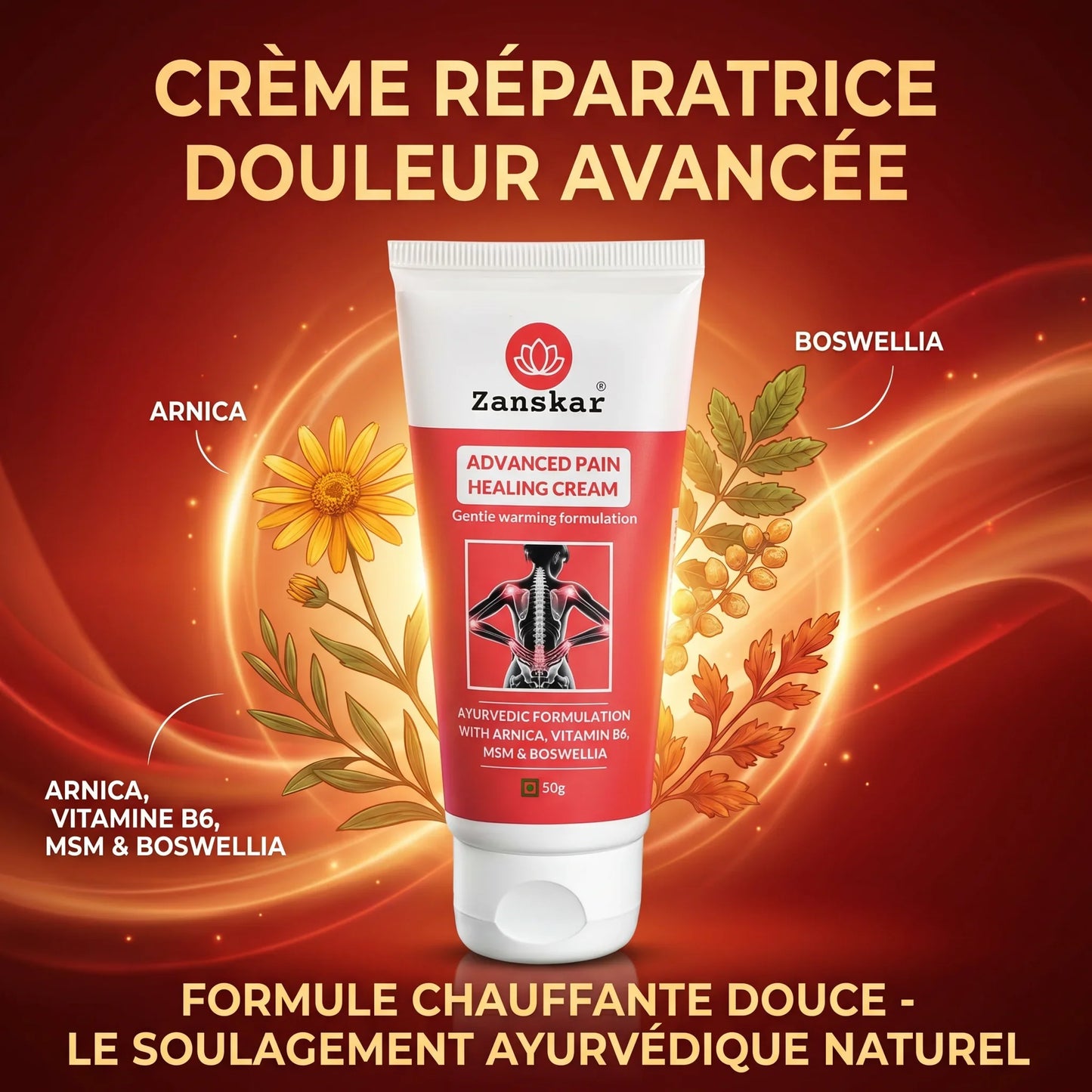 Crème Chauffante Anti-Douleur Instantanée - Burkina Faso