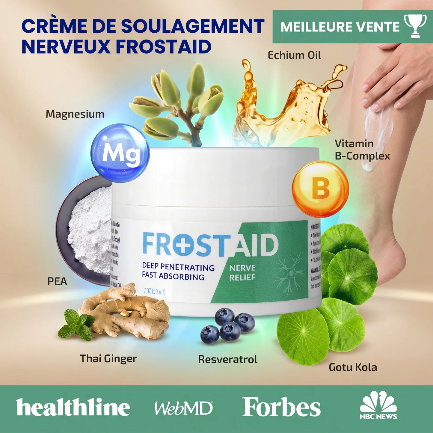 Crème Apaisante pour Pieds & Nerfs - Burkina Faso