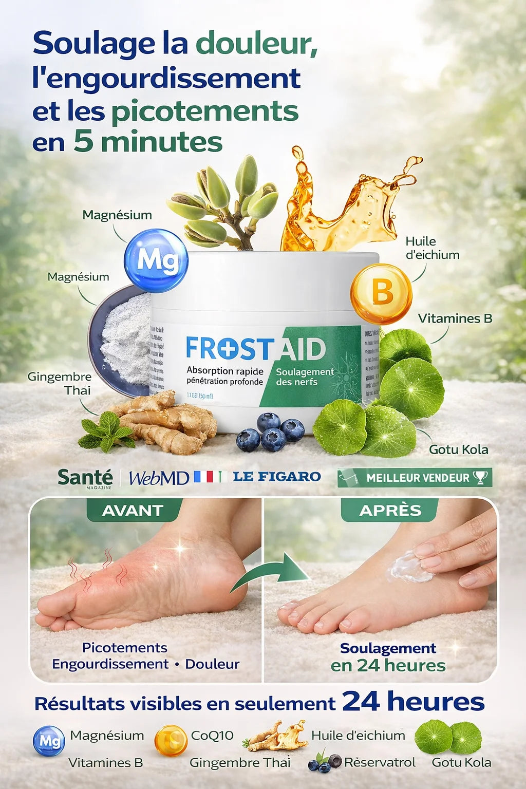 Crème Apaisante pour Pieds & Nerfs - Burkina Faso