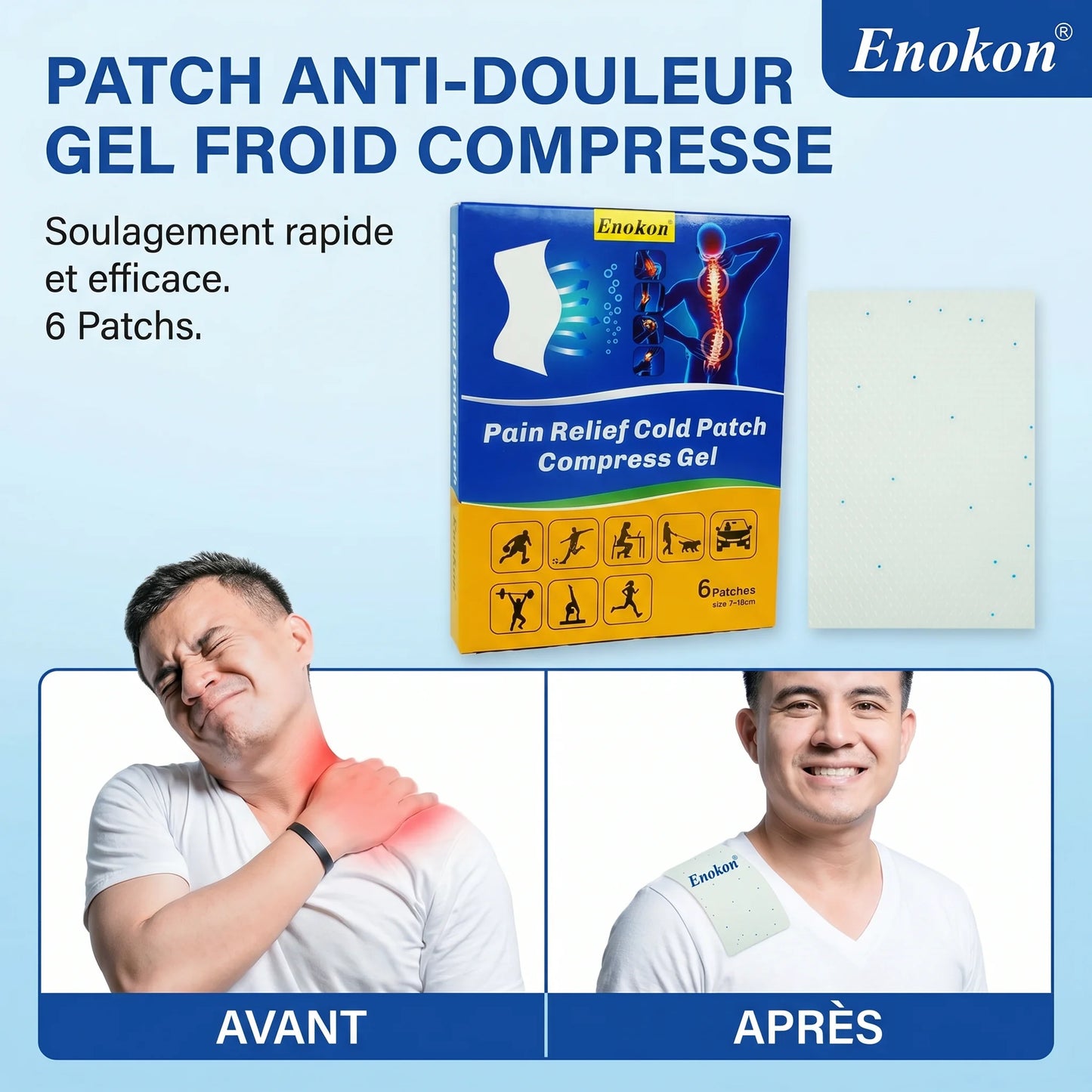 Patch Froid Anti-Douleur Instantané - Mali