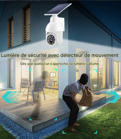 Caméra de Surveillance Solaire Sans Fil - Burkina Faso